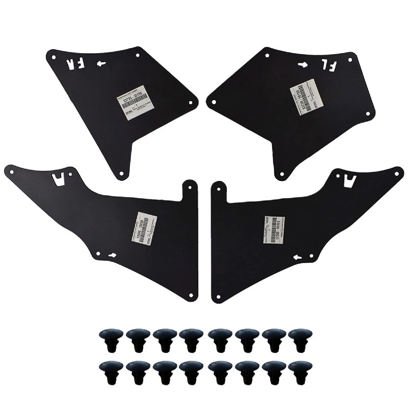 Generic XUKEY Fender Liners Splash Shield for Land Cruiser Prado J120 J150 120 150 Apron Seal Skirt Mud Flaps Guards Mudflaps Mudguards 53735-35150 53736-35150 53886-35020 W/Clips 9046710186  - Image 1