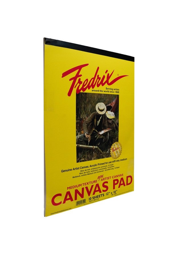 Fredrix Creative Series Pad 12" X 16" White Canvas - Image 4