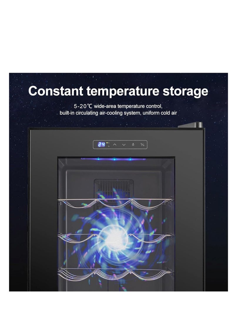 Vparty 23-Bottle Refrigerator with Professional Compressor, Stainless Steel & Tempered Glass,  Freestanding for Home, Kitchen, or Office (66L Capacity) - Image 3