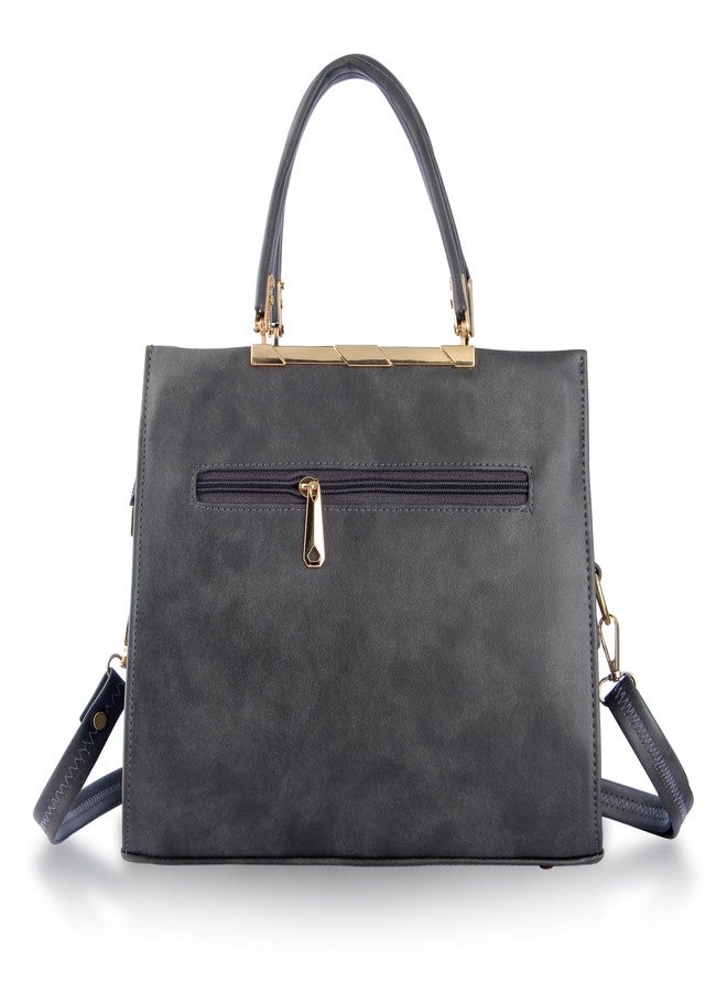 WORLD STAR Our branded handbags for women are not only classy but also lightweight. Our ladies bag for women will not be heavy on your shoulder or hand. (DARK GARY) - Image 5
