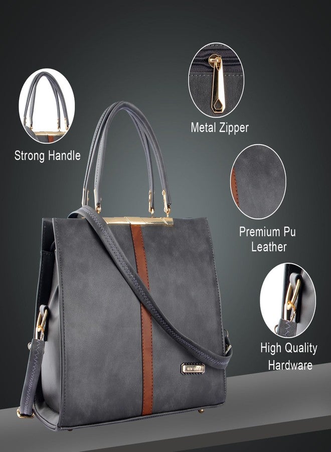 WORLD STAR Our branded handbags for women are not only classy but also lightweight. Our ladies bag for women will not be heavy on your shoulder or hand. (DARK GARY) - Image 3