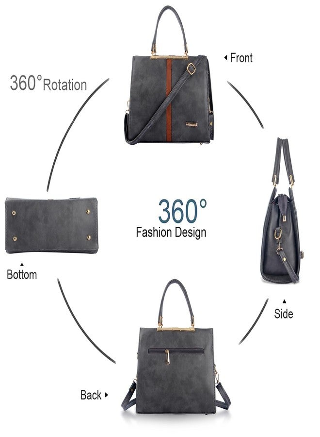 WORLD STAR Our branded handbags for women are not only classy but also lightweight. Our ladies bag for women will not be heavy on your shoulder or hand. (DARK GARY) - Image 4