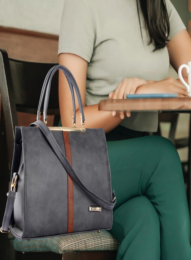 WORLD STAR Our branded handbags for women are not only classy but also lightweight. Our ladies bag for women will not be heavy on your shoulder or hand. (DARK GARY) - Image 2