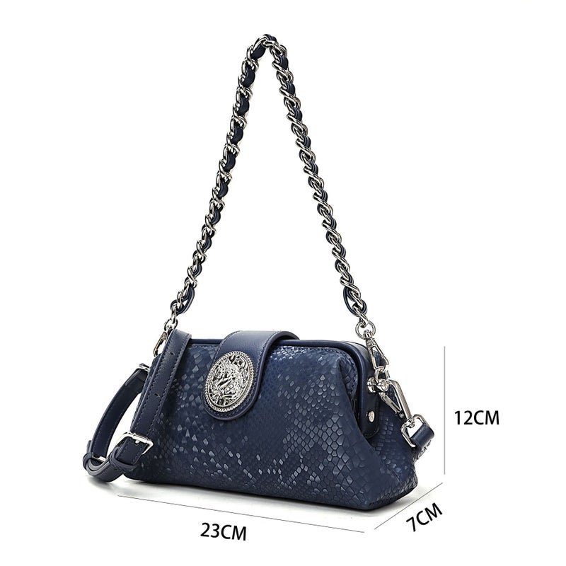 2025 New Snake Pattern Dinner Bar Fashion All-Match Temperament Women'S Bag This Year Popular Selling Small White Tide - Image 3