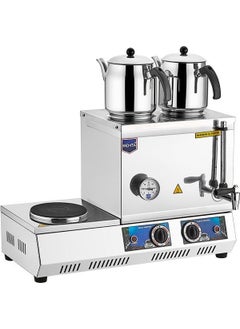 REMTA 40 Model Double Teapot Electric Tea Boiler 28 Lt + 2 Teapots 