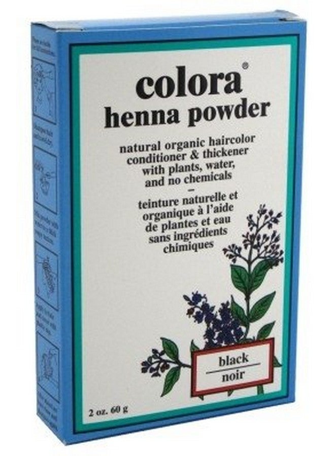 Henna Powder Hair Color Black 2 Ounce (59Ml) (2 Pack)