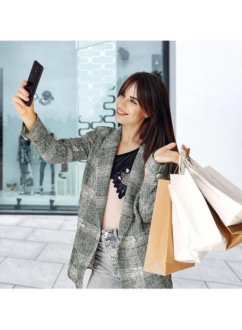 Arabest 100Pcs Paper Bags, 8x4.75x10.5cm Gift Bags, Shopping Bags, Kraft Bags, Retail Bags, Banquet Bags, Brown Paper Bags with Handles, Suitable for Gift Giving - Image 4