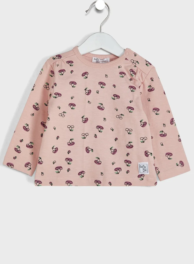 Babybol Infant Printed T-Shirt & Sweatpants Set