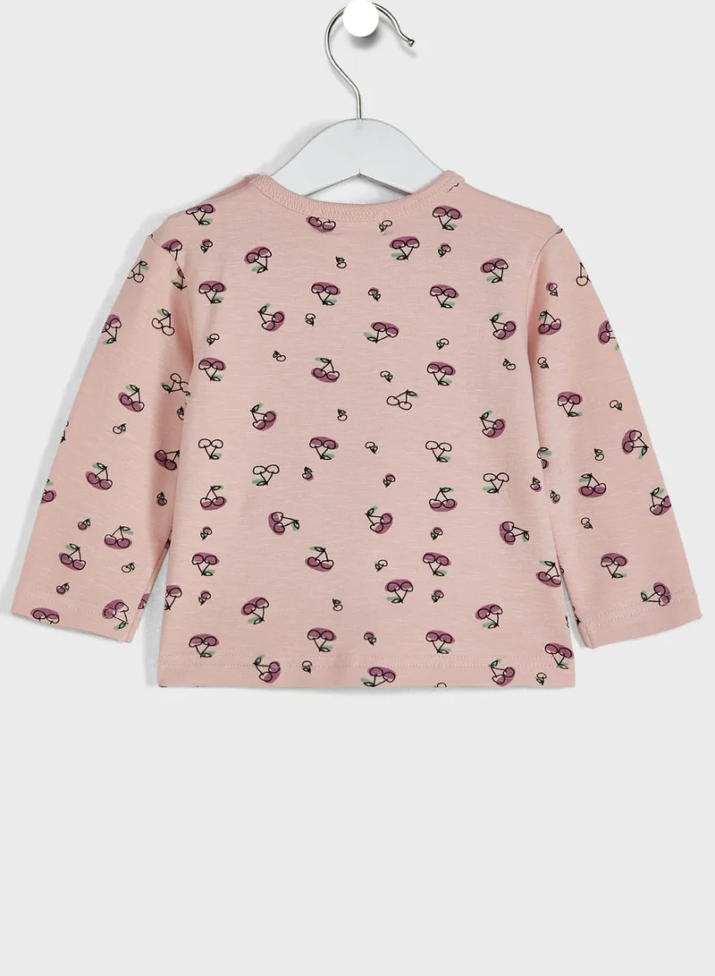Babybol Infant Printed T-Shirt & Sweatpants Set