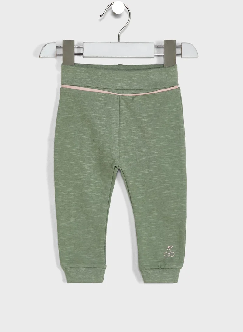 Babybol Infant Printed T-Shirt & Sweatpants Set