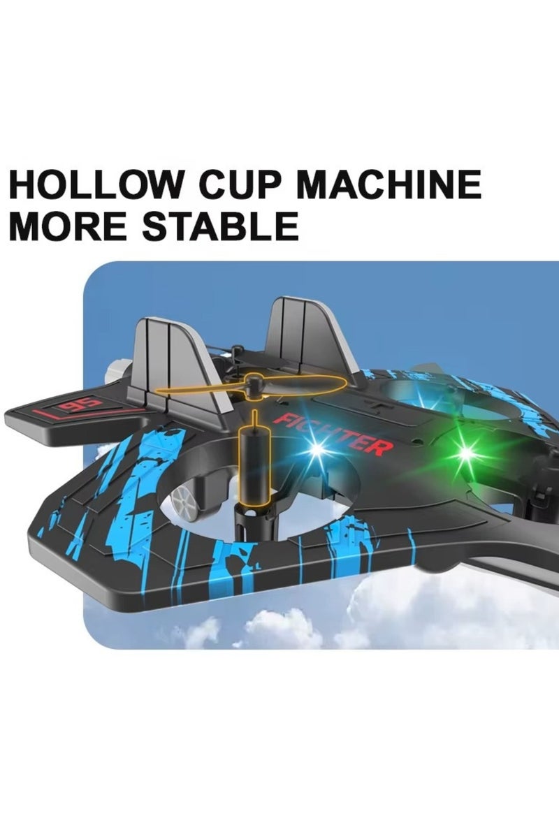 ZedPlay RC Aeroplane 2.4GHz Remote Control Fighter Quadcopter Floating Fighter Plane – RTF Airplane Toy with Colored Lights and USB Charging, Ideal for Beginners, Kids, and Adults - Image 2