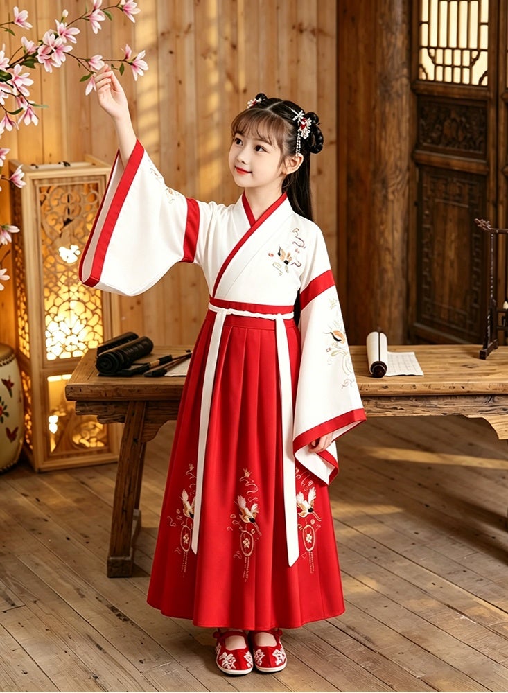 Sparklepals Girls Chinese Traditional  Hanfu Dress, Kids Traditional Chinese Costume for Kids School Opening Ceremony Girl summer dress Hanfu boys and girls - Image 5