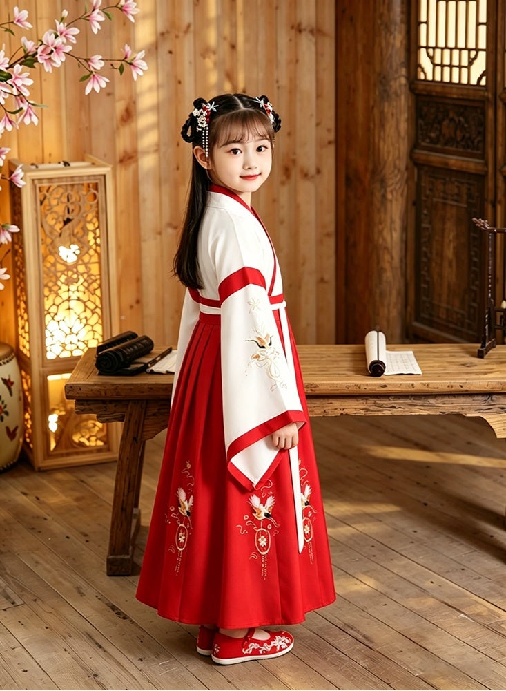 Sparklepals Girls Chinese Traditional  Hanfu Dress, Kids Traditional Chinese Costume for Kids School Opening Ceremony Girl summer dress Hanfu boys and girls - Image 3