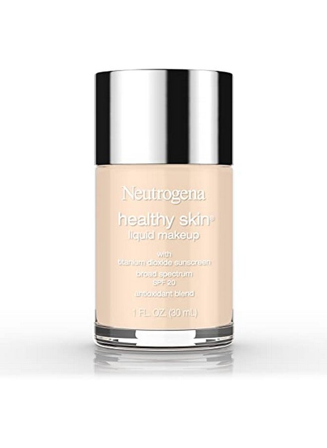 Neutrogena - Healthy Skin Liquid Makeup Foundation Broad Spectrum Spf 20 Sunscreen Lightweight & Flawless Coverage Foundation With Antioxidant Vitamin E & Feverfew Classic Ivory 1 Fl. Oz - Image 1