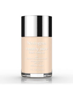 Neutrogena كريم أساس سائل لبشرة صحية بعامل حماية من الشمس 20 واسع الطيف، كريم أساس خفيف الوزن وتغطية خالية من العيوب مع فيتامين E المضاد للأكسدة والبابونج، عاجي كلاسيكي، 1 أونصة سائلة  - Image 2