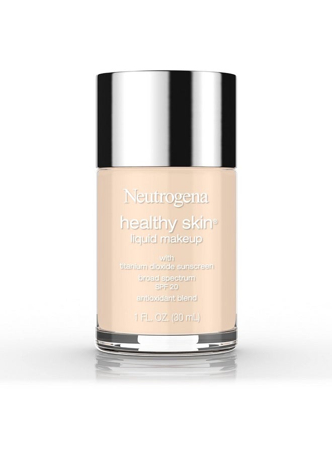 Neutrogena - Healthy Skin Liquid Makeup Foundation Broad Spectrum Spf 20 Sunscreen Lightweight & Flawless Coverage Foundation With Antioxidant Vitamin E & Feverfew Classic Ivory 1 Fl. Oz - Image 1