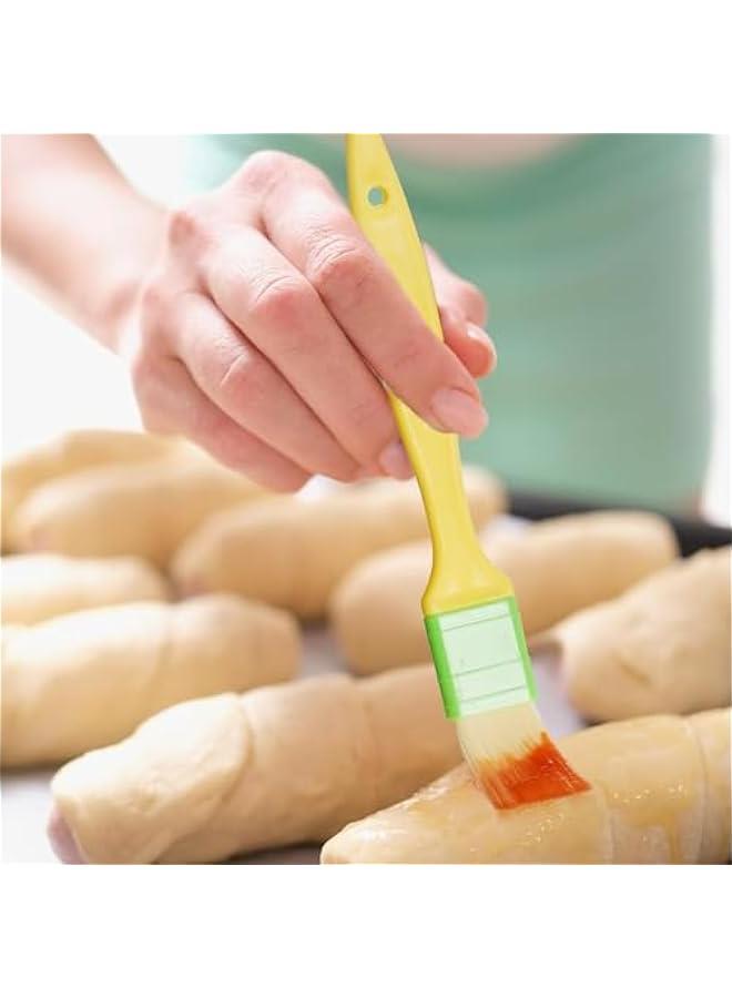HOOKOR Pastry Brushes Basting Oil Brush for Spreading er, oil, or egg wash,Cooking Baking BBQ Oil Brush (6, 1in, 2in, 3in) - Image 5