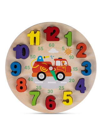 Wooden Teaching Clock Puzzle For Kids Toys, Wooden Clock Toy Digital Numbers Puzzle Block Color Shape Sorting Block, Preschool Learning Educational Baby Toys Block Toys For Kids 3+ Years - pzsku/ZACE4AFA2C950429CCE99Z/45/1746233308/bef7931e-201b-4b8e-a102-162797fadff4