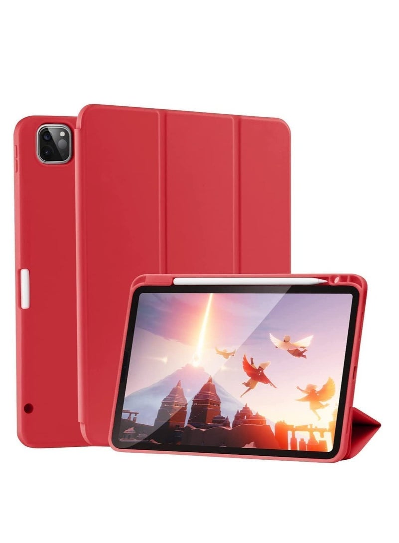 ELTRAZONE Case for iPad Pro 11 Inch 2021(3rd Gen)/2020(2nd Gen) with Pencil Holder [Support iPad 2nd Pencil Charging/Pair] Slim Trifold Stand, Smart Protective Case Cover - Image 1