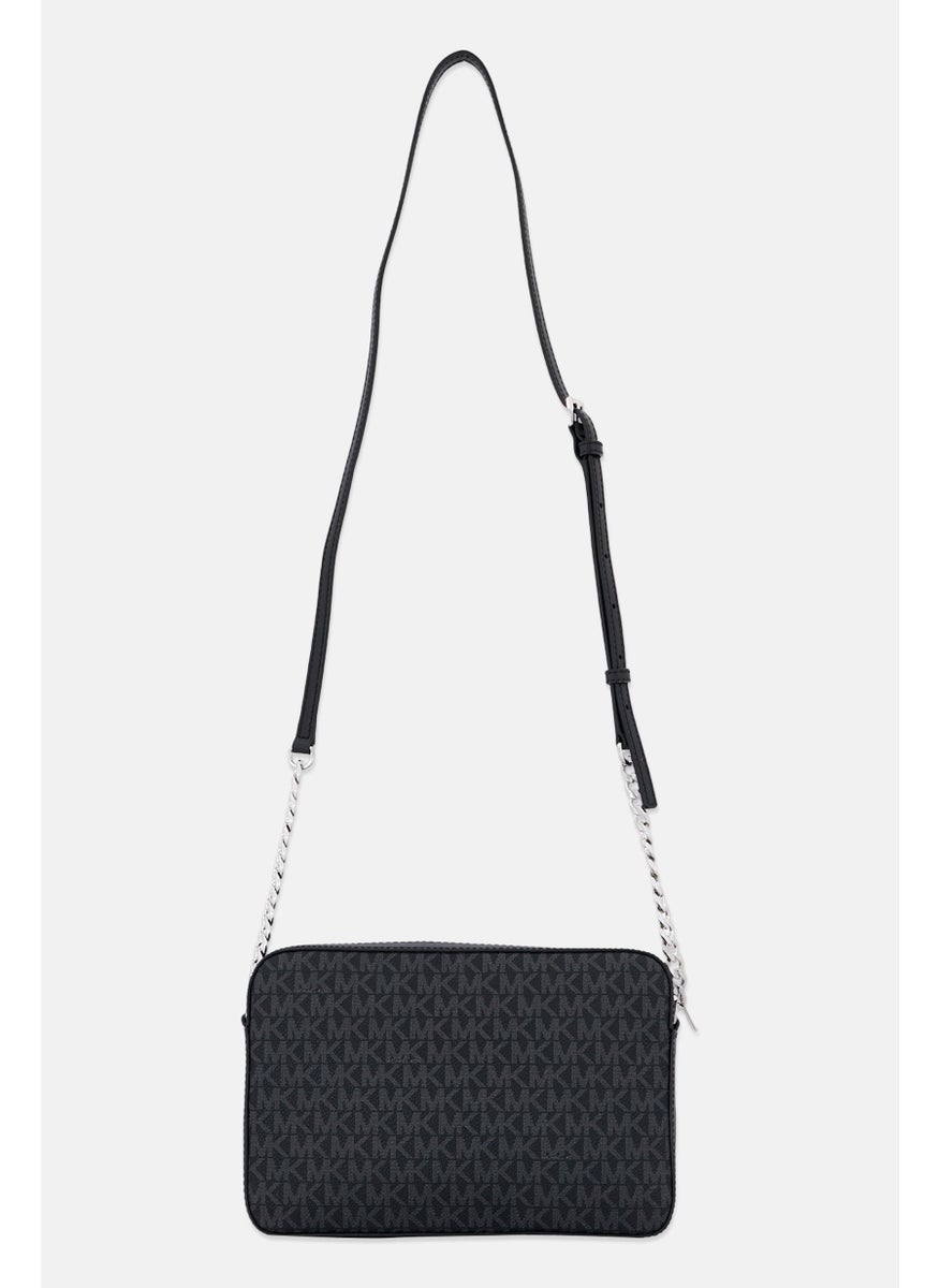 Michael Kors Women East West Saffiano Leather Cross Body Bag 24 L x 16 H x 5 W cm, Black  - Image 3