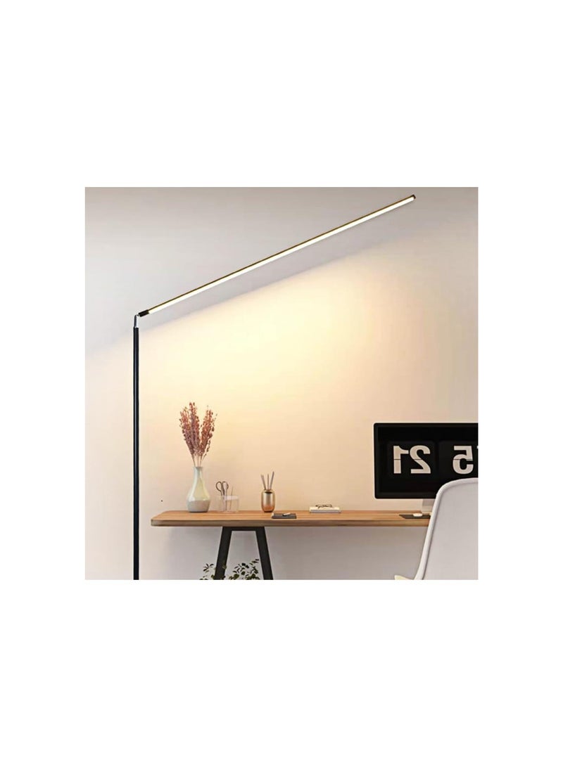 إسكدنيا مصباح أرضي LED ثلاثي الألوان، مصباح أرضي زاوية، مصباح LED قابل للتعديل بقوة 36 وات 3300 كلفن - 6500 كلفن، مصباح أرضي قائم متغير اللون، لصالون السبا وغرفة النوم وغرفة المعيشة - Image 1