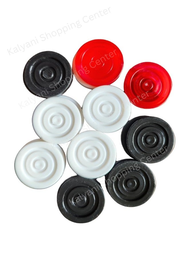 AOKO Carrom Coin Set, 20 Pieces, with Striker, Plastic - Image 2