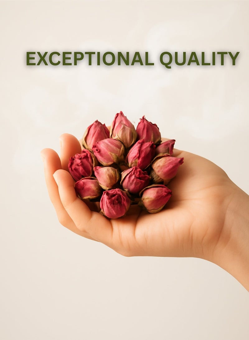 Zahr Dried Rose Buds (Baraem Ward Mujafafa) – Premium Natural Whole Rose Buds | 100% Pure Hand-Selected Flower Buds for Gardening, Seed Care, Botanical & Decorative Use - Image 4