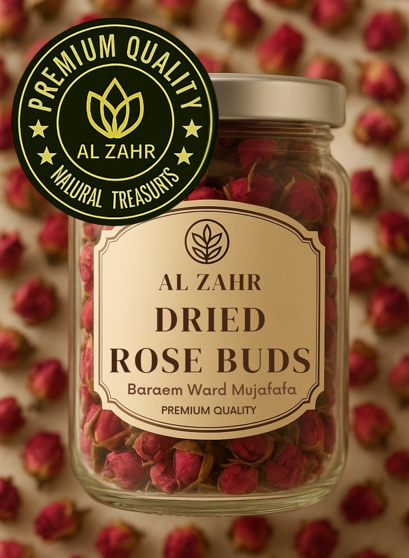 Zahr Dried Rose Buds (Baraem Ward Mujafafa) – Premium Natural Whole Rose Buds | 100% Pure Hand-Selected Flower Buds for Gardening, Seed Care, Botanical & Decorative Use - Image 2
