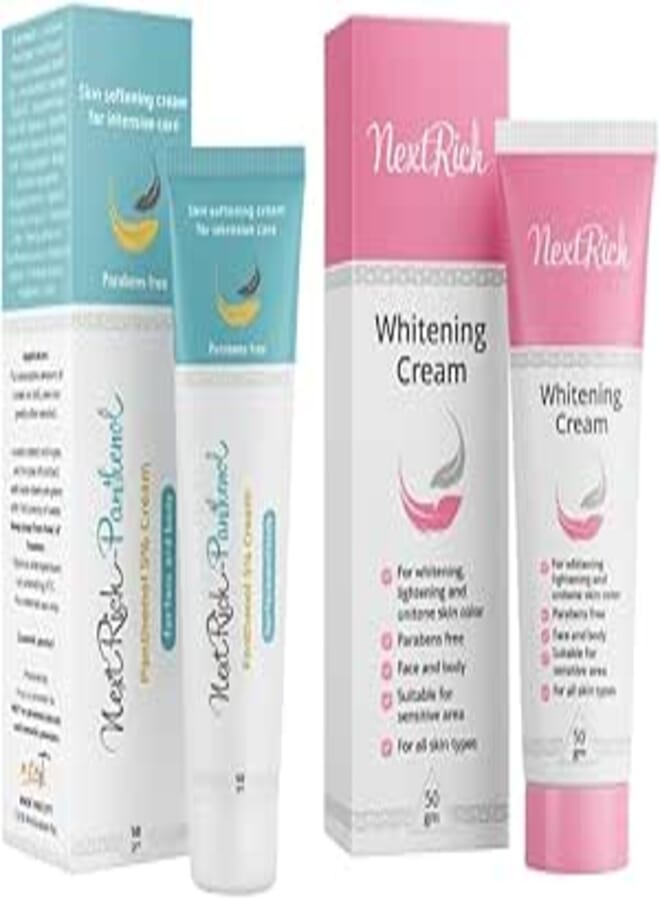 Panthenol Cream 50 GM & Glow-Enhancing Face Cream 50 GM | Bundle of 2 | Face and Body | Deep Hydration Nourishment