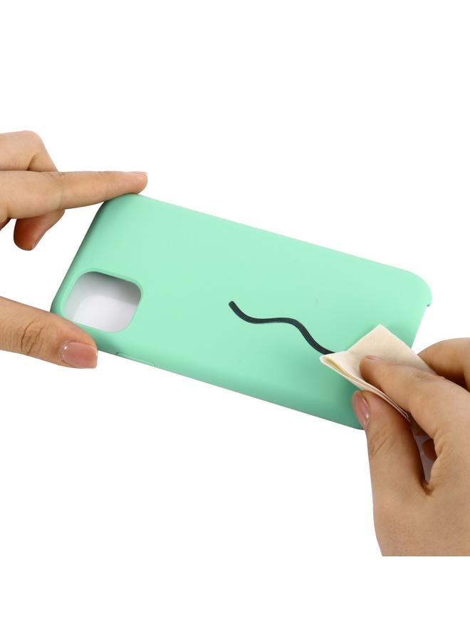 اس-توب جراب لهاتف iPhone 11 Pro Max مصنوع من السيليكون السائل المقاوم للصدمات بلون سادة - Image 5