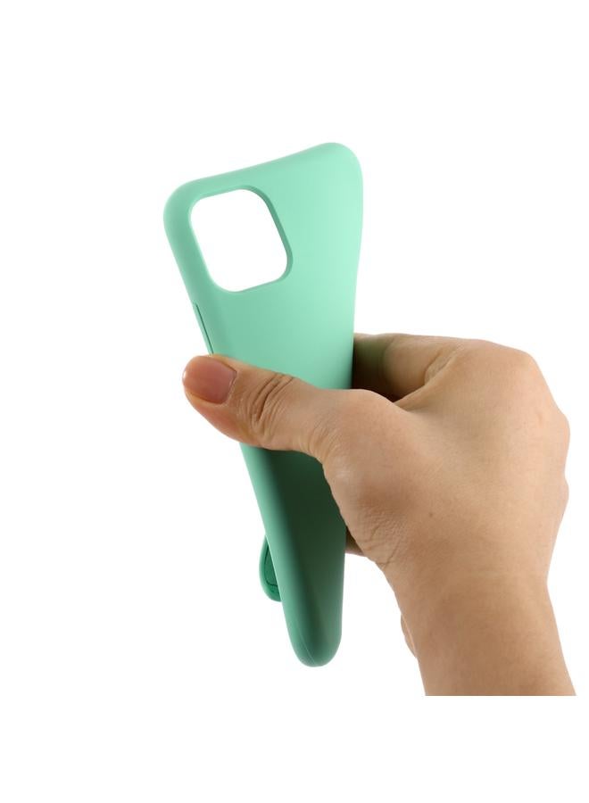 اس-توب جراب لهاتف iPhone 11 Pro Max مصنوع من السيليكون السائل المقاوم للصدمات بلون سادة - Image 4