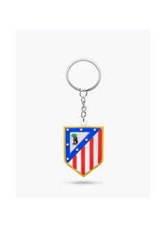 MARIO DRAFTS Atletico Madrid Football Club Logo Keychain, Official Team Crest Design, Metal Ring  - Image 1