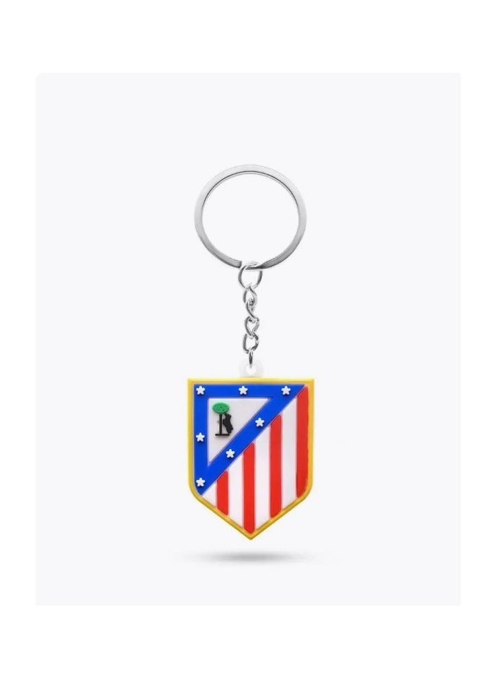 MARIO DRAFTS Atletico Madrid Football Club Logo Keychain, Official Team Crest Design, Metal Ring - Image 5