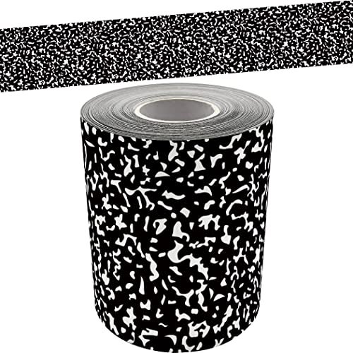 Teacher Created Resources Composition Straight Rolled Border Trim - 50ft - Decorate Bulletin Boards, Walls, Desks, Windows, Doors, Lockers, Schools, Classrooms, Homeschool & Offices - Image 1