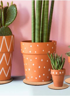 Patelai 10 Pieces 3 Sizes Plate Pad Cork Plant Coasters, 4/6/8 Inch Cork Plant Mats Cork Coasters for Plants, Plant Coasters for House Plants Indoors  - Image 3