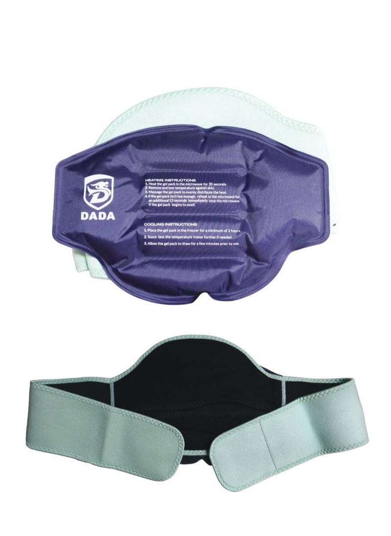 Dada DADA Hot and Cold Back Pain Relief Pack, Lower Back Wrap for Hot or Cold Therapy, Relief for Lumbar, Sciatic Nerve, Herniated or Degenerative Disc, Coccyx, Tailbone Pain  - Image 1