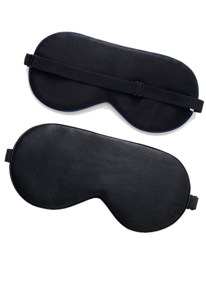 Sleep Mask, 100% Pure Mulberry Silk Eye Mask for Sleeping, Anti-Allergy Silk Sleep Eye Mask with Adjustable Strap, Sleep Mask for Side Sleeper, Block Light Soft Cover Traveling Gifts - Image 2