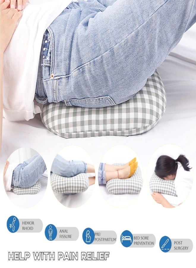 LAROTSUBA Anti-Bedsore Cushion,Pressure Ulcer Cushions,Medical Donut Pillow,Hemorrhoid Pillow for Hand and Foot Pressure Relief,Elbow,Ankle,Leg,Hip Support Pad,Small,Beige - Image 2