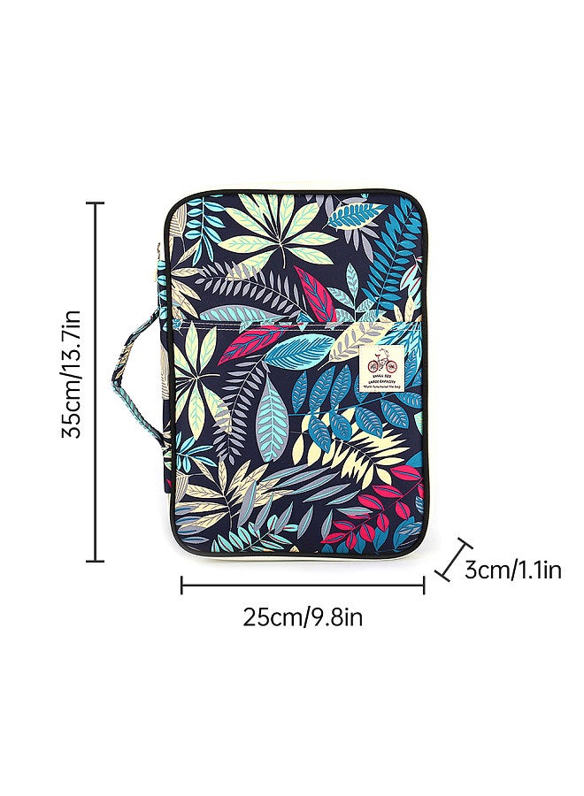 Generic Multi-Functional A4 Document Bags Portfolio Organizer Waterproof Travel Pouch Zippered Case for Pads Notebooks Pens ID Card Gift for Students Travelers Businessman  - Image 4