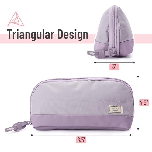 Mr. Pen- Fabric Pencil Case Pouch, Purple, Triangular Shape Pencil Pouch - Image 2