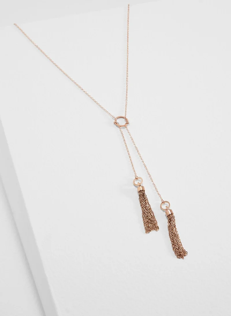 Elle Louise Layered Tassel Necklace