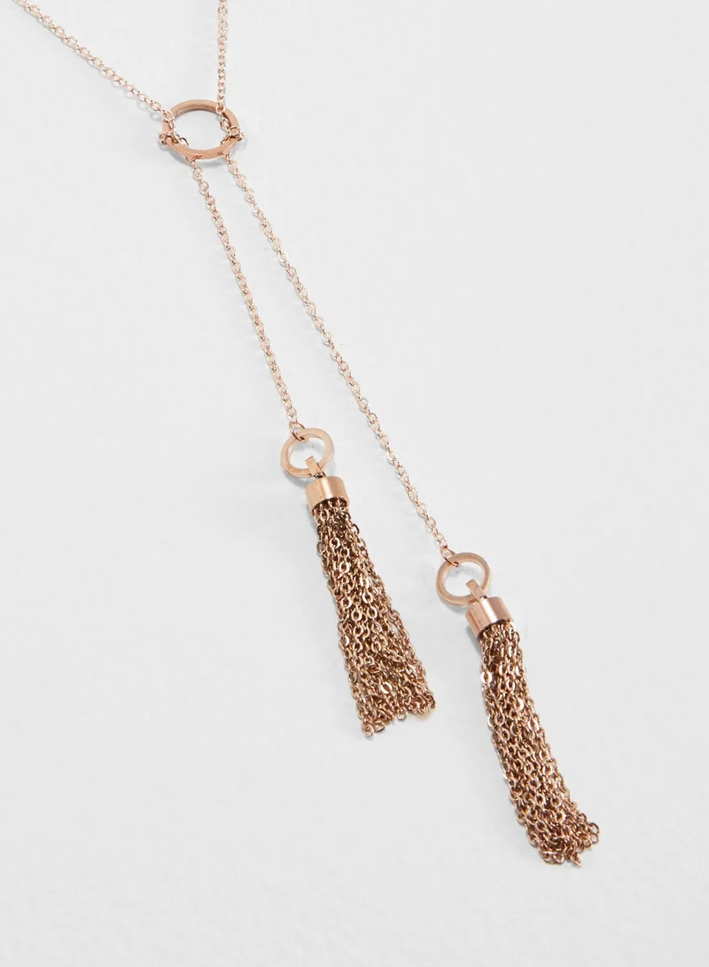Elle Louise Layered Tassel Necklace
