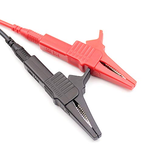 TestHelper 5sets AC262 Testing Probe Insulated Alligator Crocodile Clip Clamps 4mm Banana Plug Socket 5pcs Red and Black - Image 5