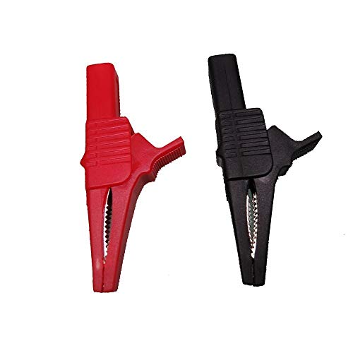 TestHelper 5sets AC262 Testing Probe Insulated Alligator Crocodile Clip Clamps 4mm Banana Plug Socket 5pcs Red and Black - Image 3