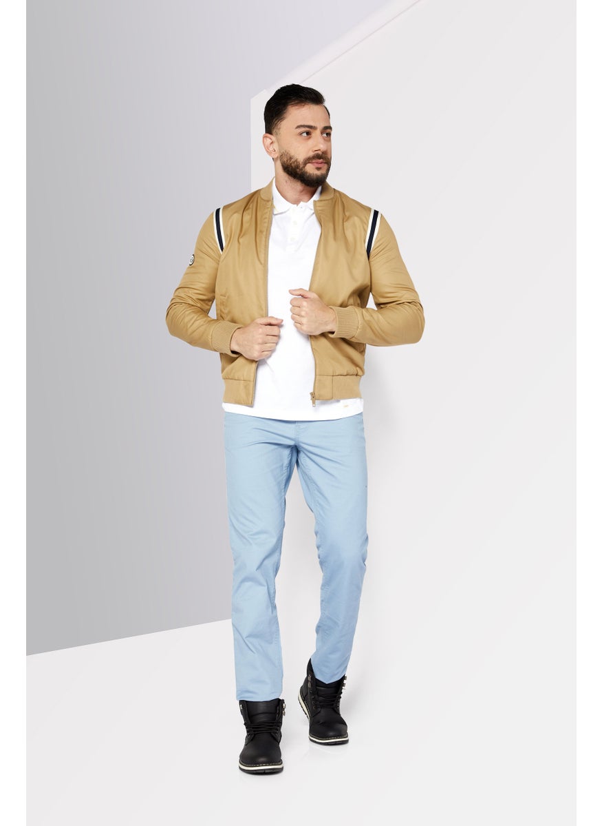 Kooples x Sport - Men Sportswear Fit Long Sleeve Outdoor Jackets, Tan - Image 1