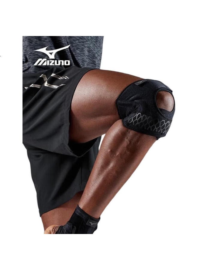 Mizuno دعامة الركبة من ميزونو للرياضة، إصابة الغضروف، التنزه، كرة الريشة، الجري، حماية الرضفة، للجنسين، الحجم 1513، قطعة واحدة، حجم كبير - Image 1