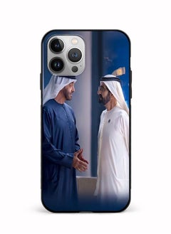 Protective Case Cover For Apple iPhone 12 Pro Max Sheikh Mohamed Bin Zayed Al Nahyan And Sheikh Mohammed Bin Rashid Al Maktoum Design Multicolour