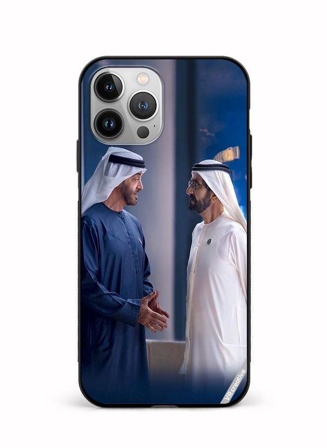VR CREATIVE - Protective Case Cover For Apple iPhone 12 Pro Max Sheikh Mohamed Bin Zayed Al Nahyan And Sheikh Mohammed Bin Rashid Al Maktoum Design Multicolour - Image 1