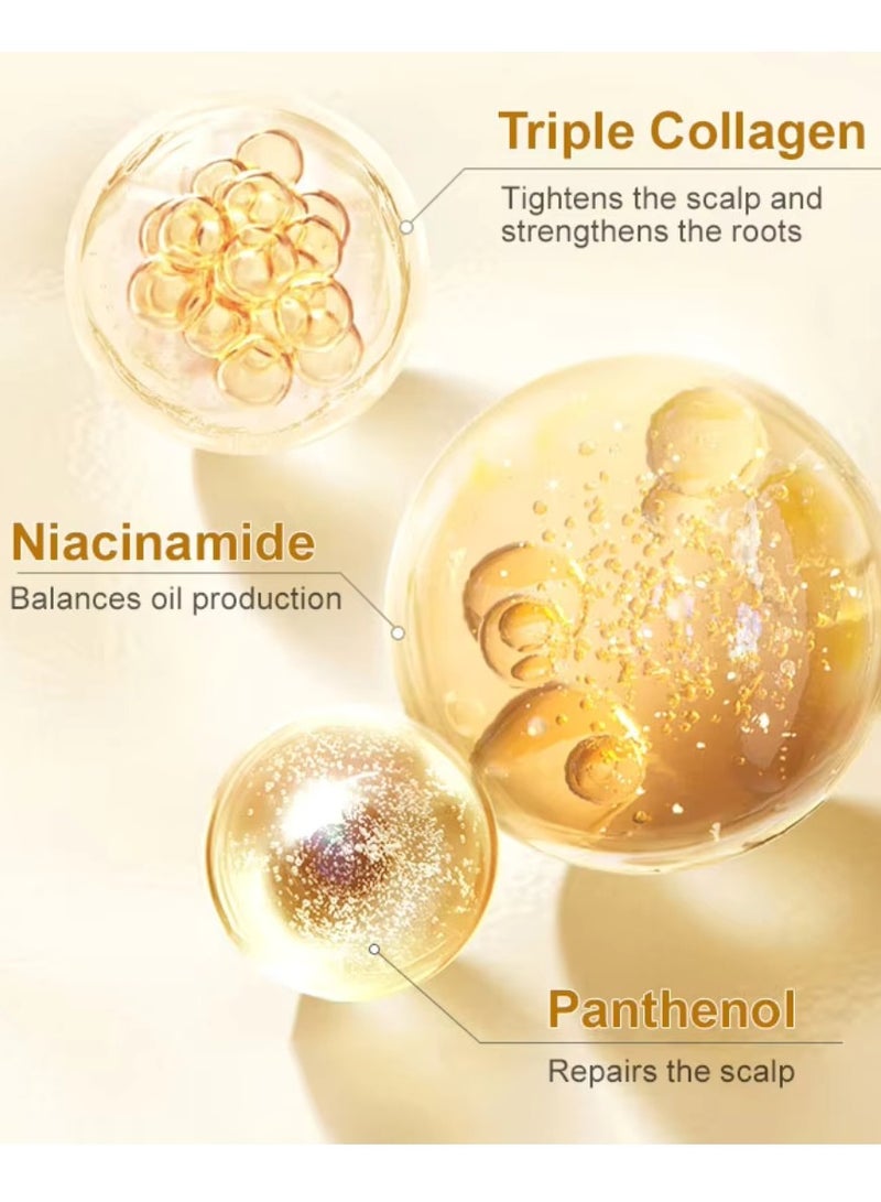 PURC قناع الشعر المضاد لتساقط الشعر وإصلاحه 60 جرام 50000PPM البيوتين والكولاجين قناع الشعر علاج للشعر الجاف والمجعد والشعر التالف تقوية ونمو الشعر - Image 3