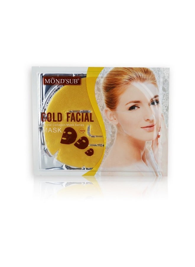 Mond'sub Gold Brightening Moisturizing And Antiwrinkle Facial Mask Sheets (Pack Of 10 X 60G)  - Image 3